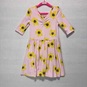 Girls Dress Size 5/6 DotDotSmile Pink with Sunflowers New with Tags
